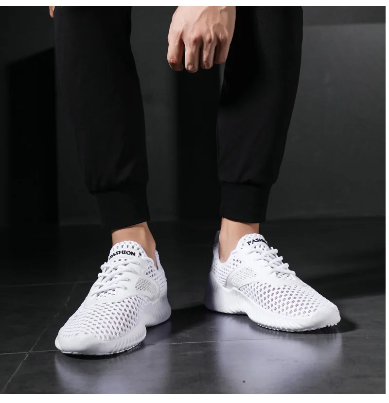 SUROM/Новые летние мужские кроссовки; дышащая повседневная обувь из сетчатого материала; легкая модная мужская обувь; большие размеры 36-47