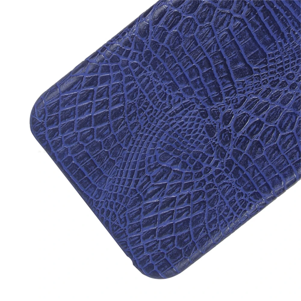 Змеиной кожи крокодила задняя крышка кожаный чехол для LG V50 V40 V35 V30S V30 G8 G7 плюс ThinQ G6 Q8 Q7 Q6a Q6 Альфа стилус Stylo 3 - Цвет: Dark Blue