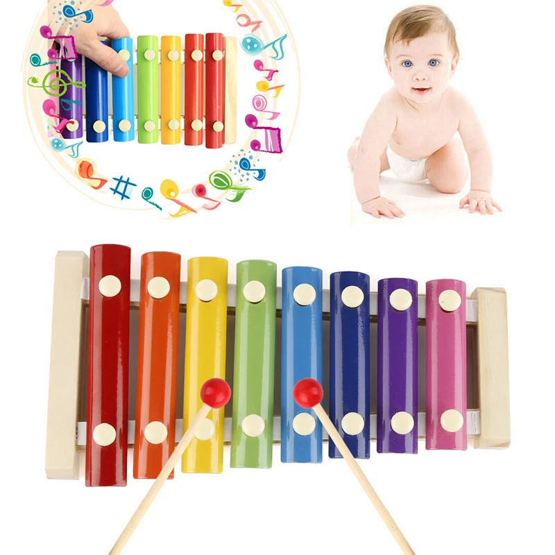 1Pc Kid Baby 8-Note Xylophone Musical Instrument Toy Wisdom Development Child