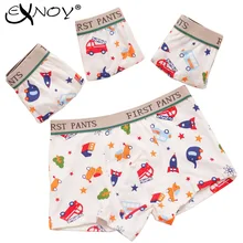 4 шт./партия, шорты для мальчиков детское нижнее белье для мальчиков, хлопковые трусы-боксеры детские трусики с жирафом