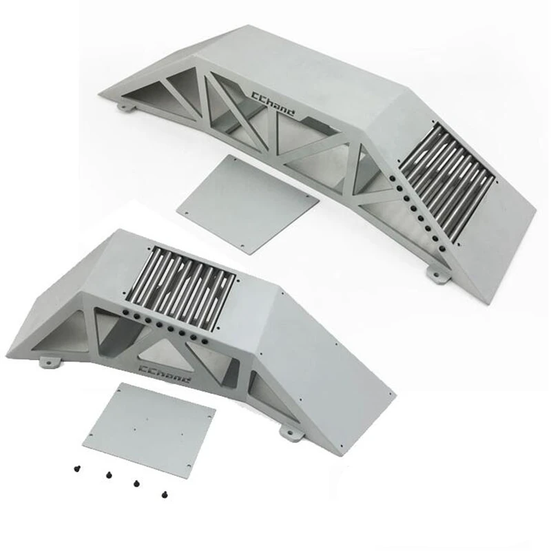 Rc car upgrade obstacle metal simulate One-sided bridge model for 1/10 rc crawler remote control toys truck axial scx10 d90 trx4