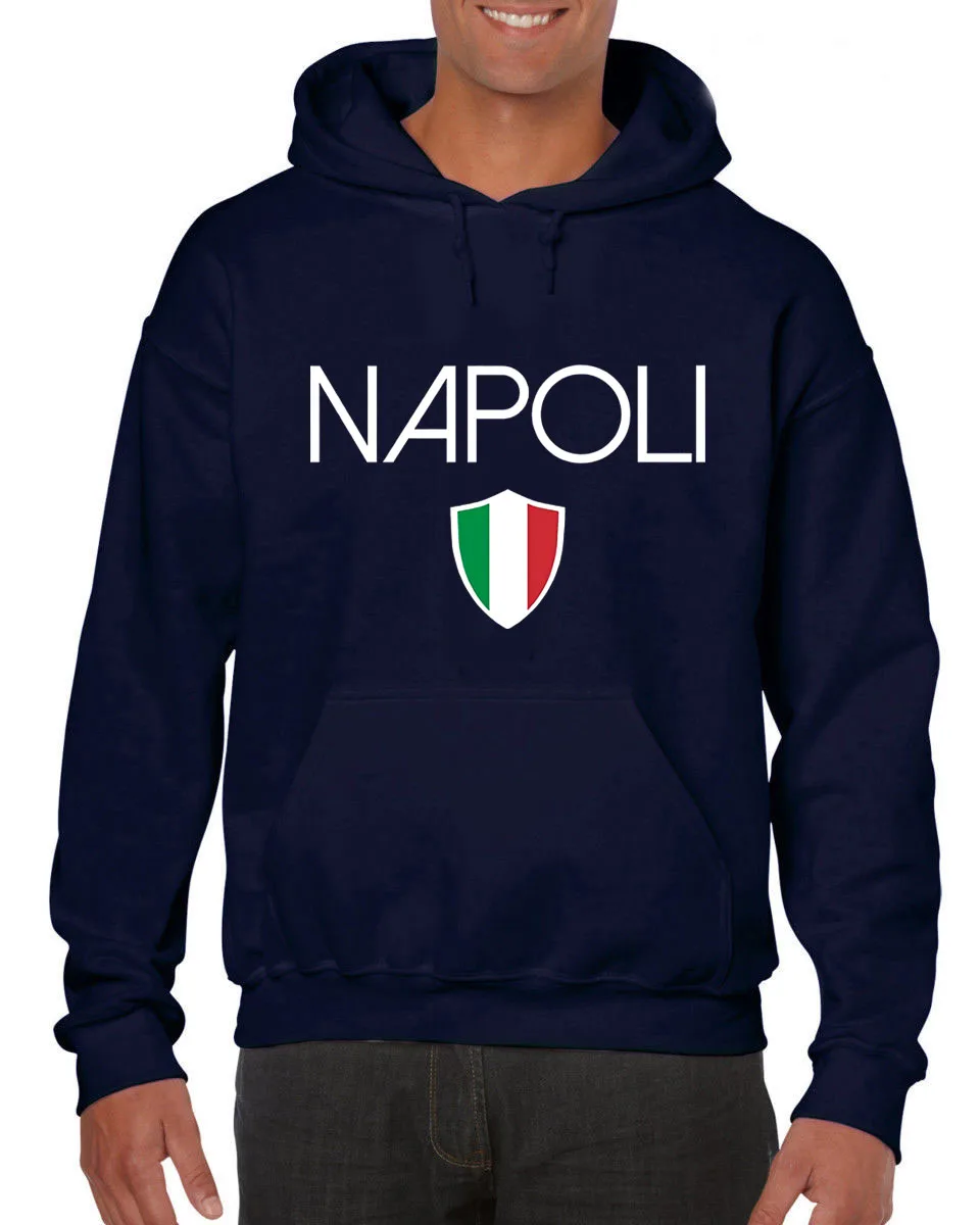 

New Brand Clothing O Neck Boy Cotton Men Hoodies Napoli Italian Flag Naples Italy Soccers Souvenir Sweatshirt