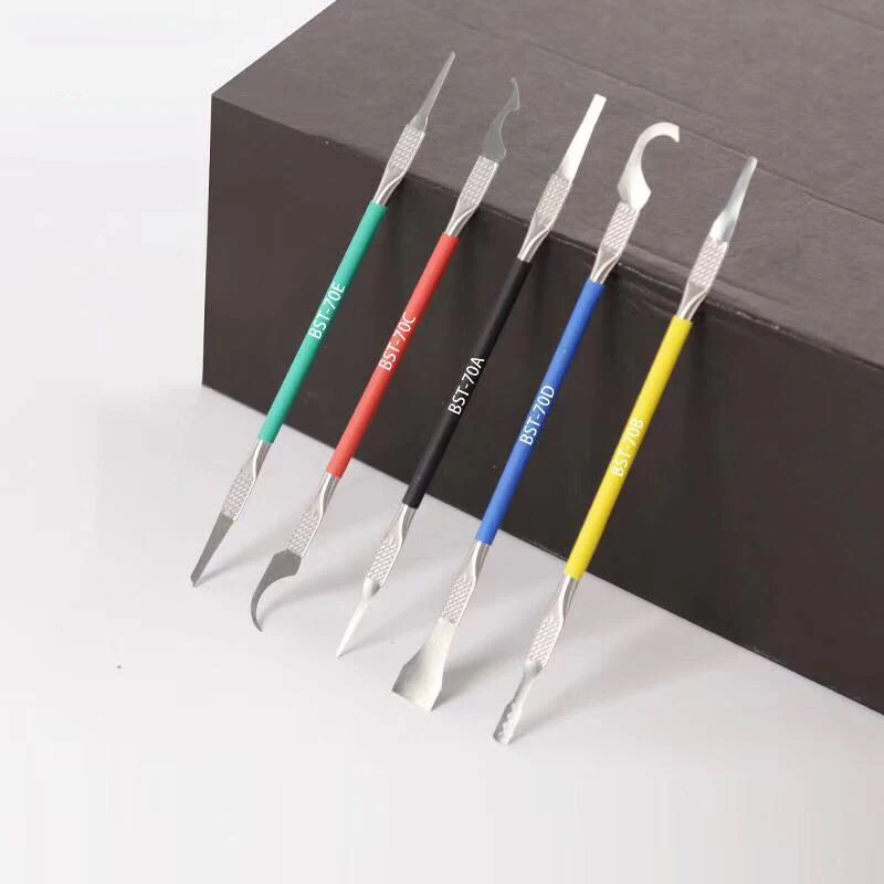 

BST-70 Mobile Phone Motherboard BGA Chip Remove Tool Pry Knife IC Chip CPU Remover Glue Cleaner