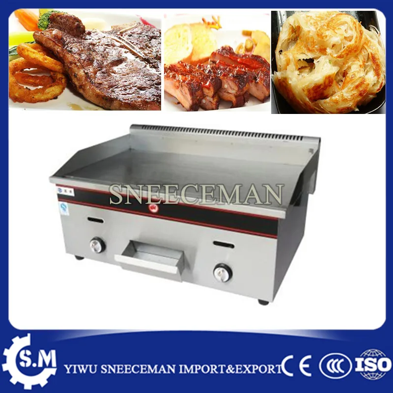 gas teppanyaki grill professional griddle flat gas grill for kitchen