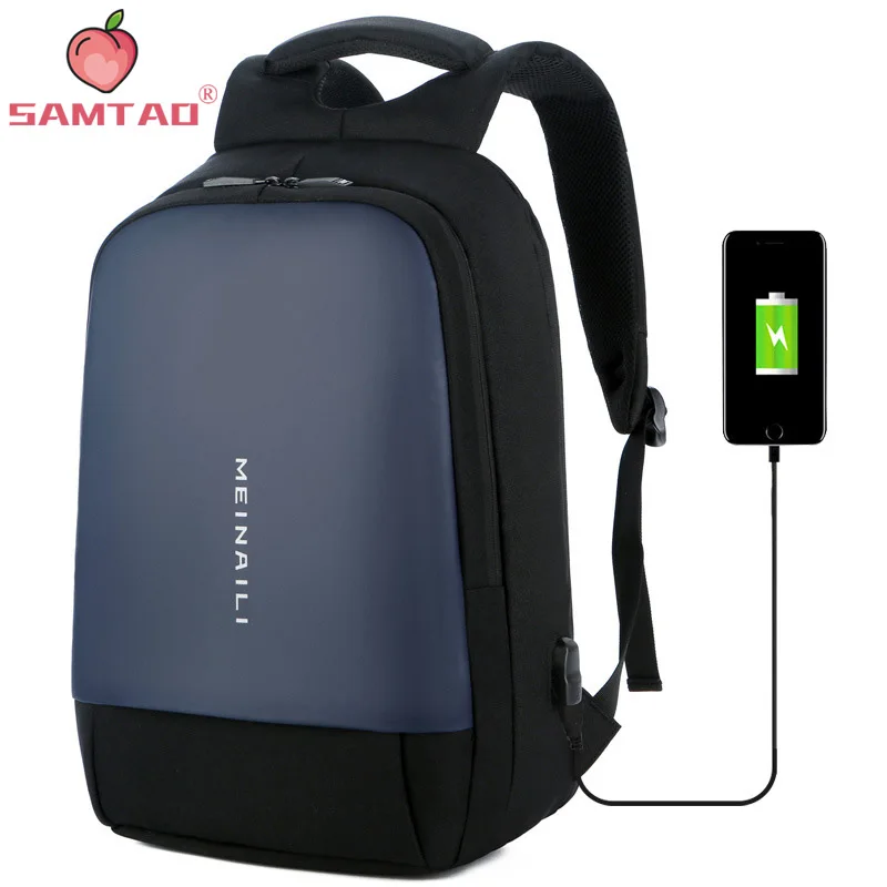 

With USB Charging Waterproof Back Pack Bag Male Backpack Brand 15.6 Inch Laptop Notebook Mochila for Men School Backpack Women