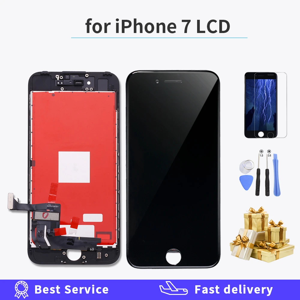 White Black aa Quality Oem Lcd Display For Iphone 7 Screen Digitizer 3d Touch Assembly A1660 A1778 A1779 Replacement Lcd Gift Mobile Phone Lcd Screens Aliexpress