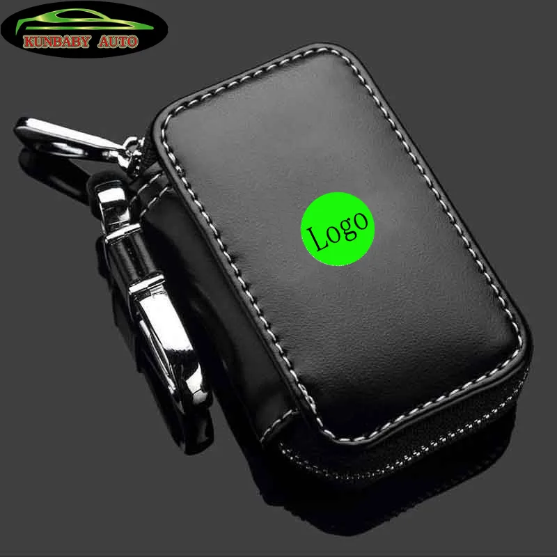 KUNBABY черный Высокое качество пояса из натуральной кожи бренд автомобиля Key Holder Ключи для автомобиля женские кошельки Брелок для