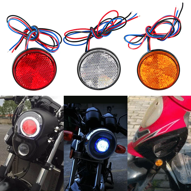 Автомобильный Светодиодный отражатель Urban Road 10 шт. 24 SMD задний круглый фонарь для