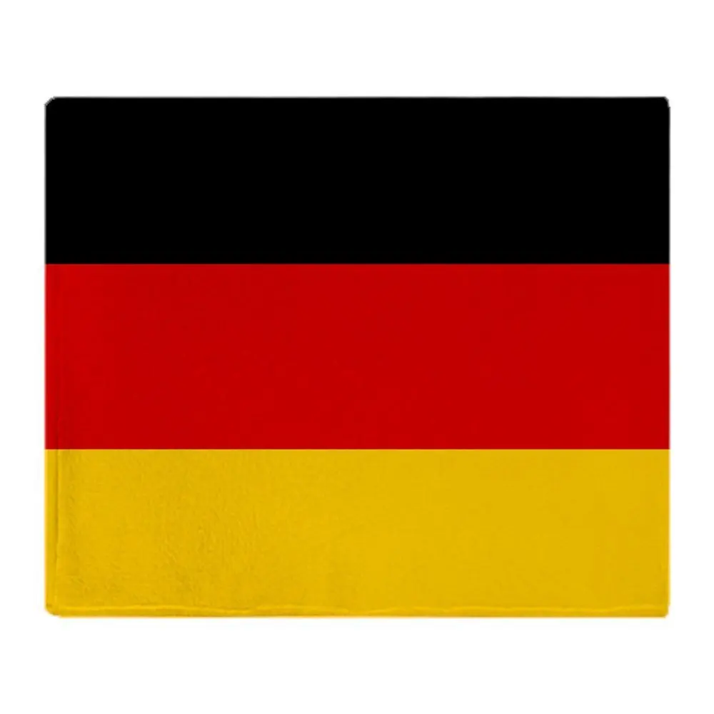 Flag Of Germany Soft Fleece Throw Blanket Solid 350G Thicker Blankets on Sofa/Bed Throw Blanket