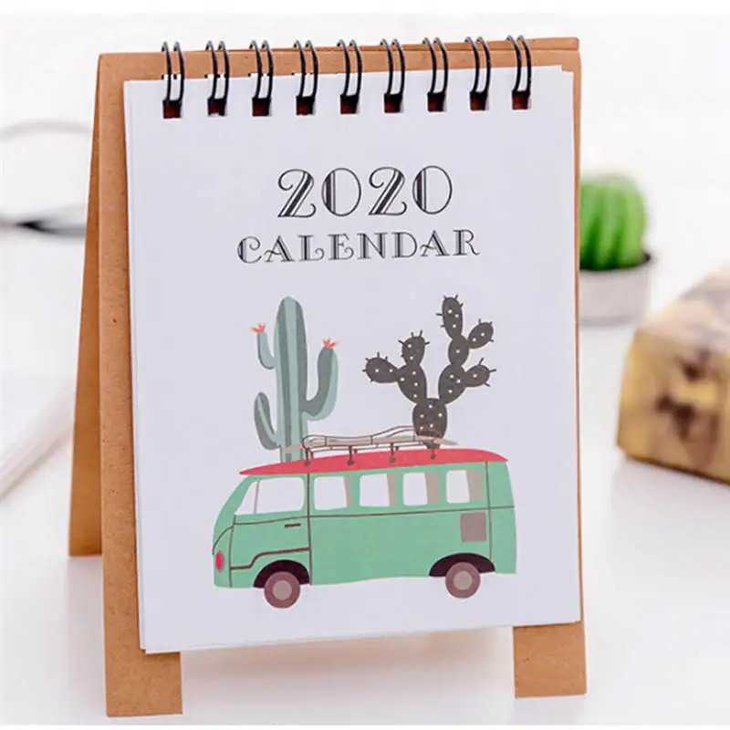 Настольный мини-календарь расписание план ноутбук простой мультфильм Календарь креативный стол Вертикальная бумага многофункциональный настольный@ 25 - Цвет: Desk Calendar