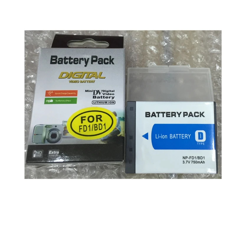 NP FD1 NP BD1 lithium batteries For Sony Cybershot DSC T2