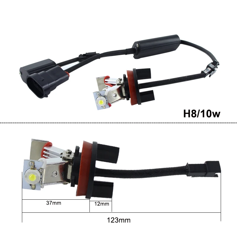 2 шт./1 комплект в партии, 2x10 Вт E90 E92 H8 светодиодный Ангельские глазки светодиодные фонари для разметки canbus для BMW X5 E70 X6 E71 E90 E91 E92 M3 E89 E82 E87 фар