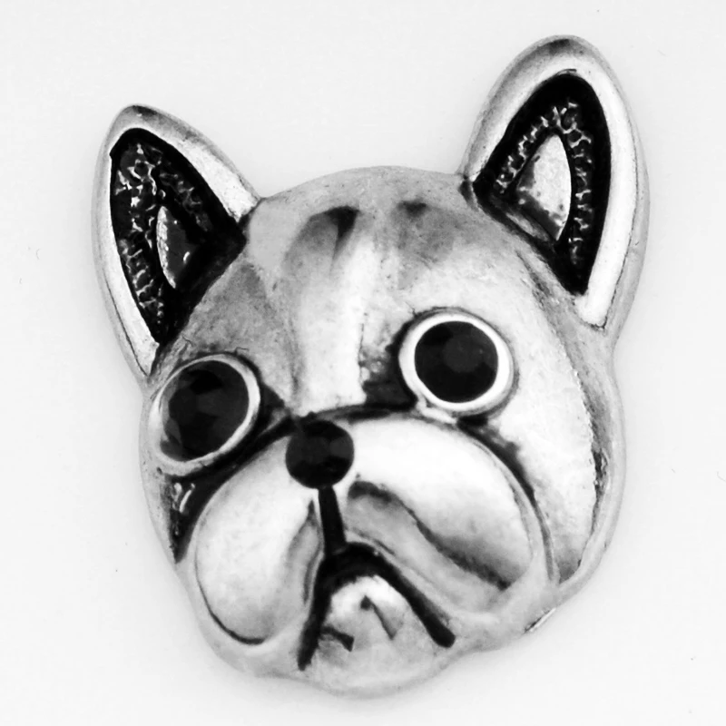 MF2406 Unicorn DOG train 18mm Metal Snap button fit snap jewelry DIY - Окраска металла: Metal snap button03