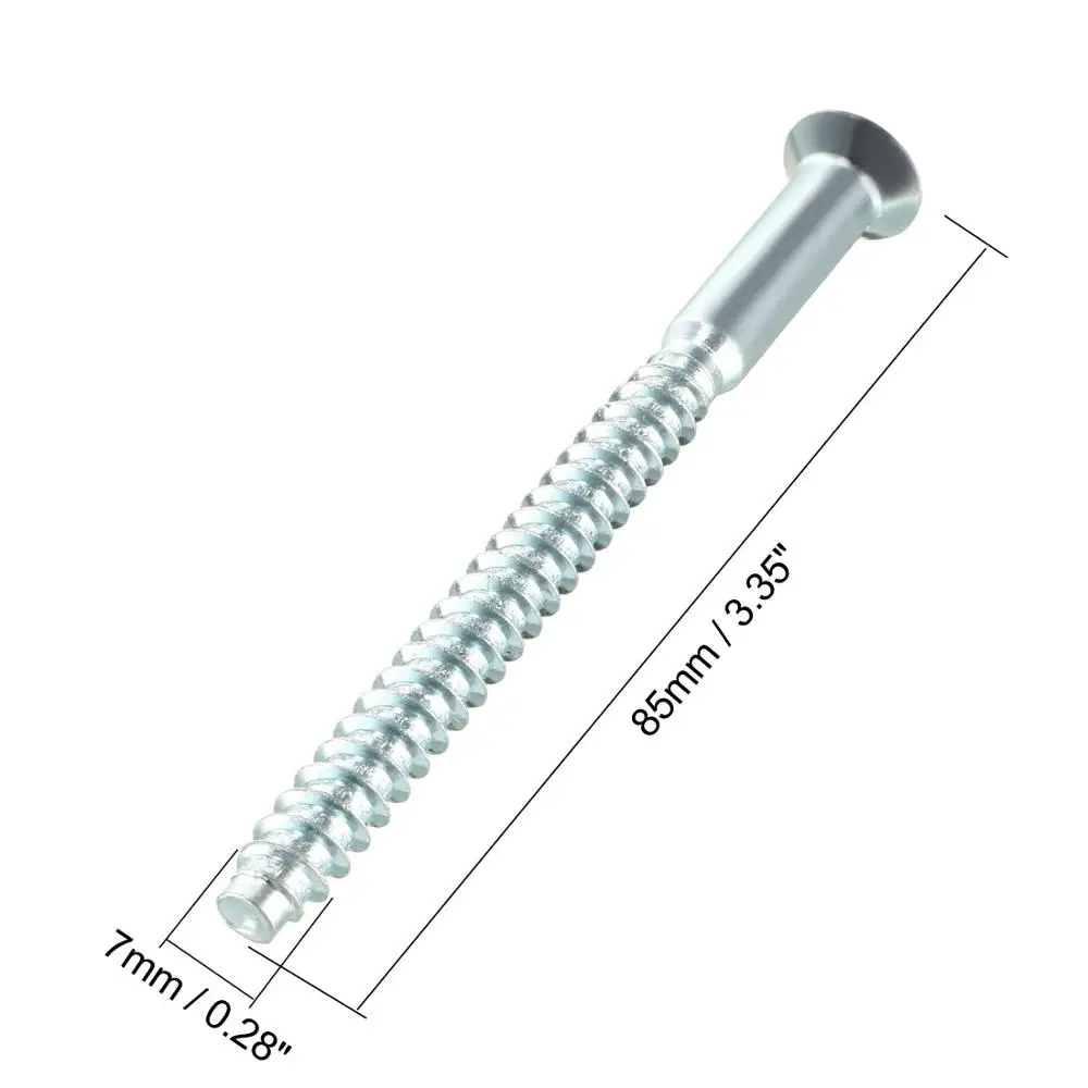 Uxcell 20 шт углеродистая сталь 7x85 мм 7x69 мм Шестигранная головка винта confirmatt винт мебель, деревянный ящик аксессуары для оборудования
