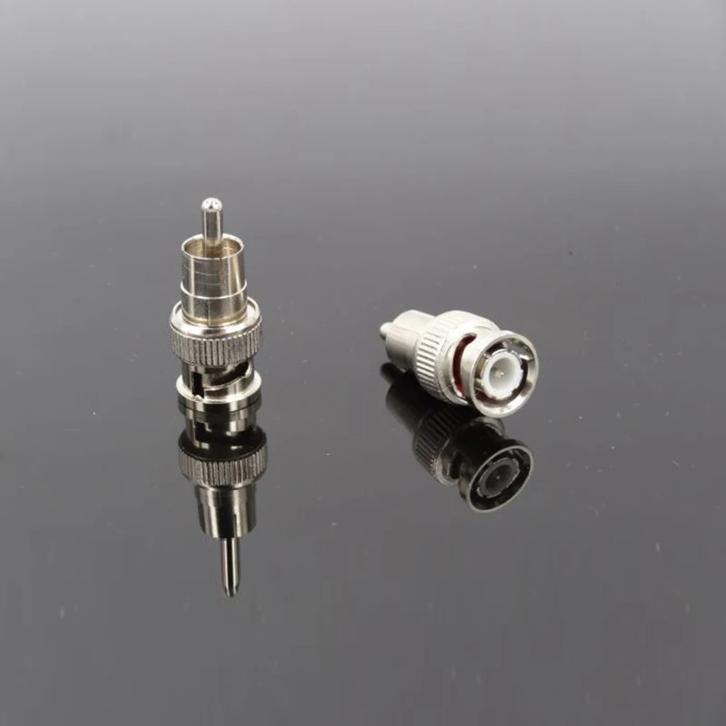 10pcs BNC Male To AV Male Connector BNC Turn RCA Head Bnc Turn Av Male