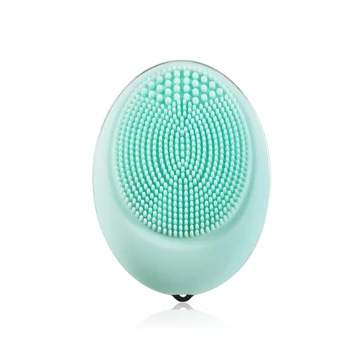 

NEW Facial Cleansing Brush Sonic Vibration Mini Face Cleaner Silicone Deep Pore Cleaning Electric Waterproof Massage Four Colors