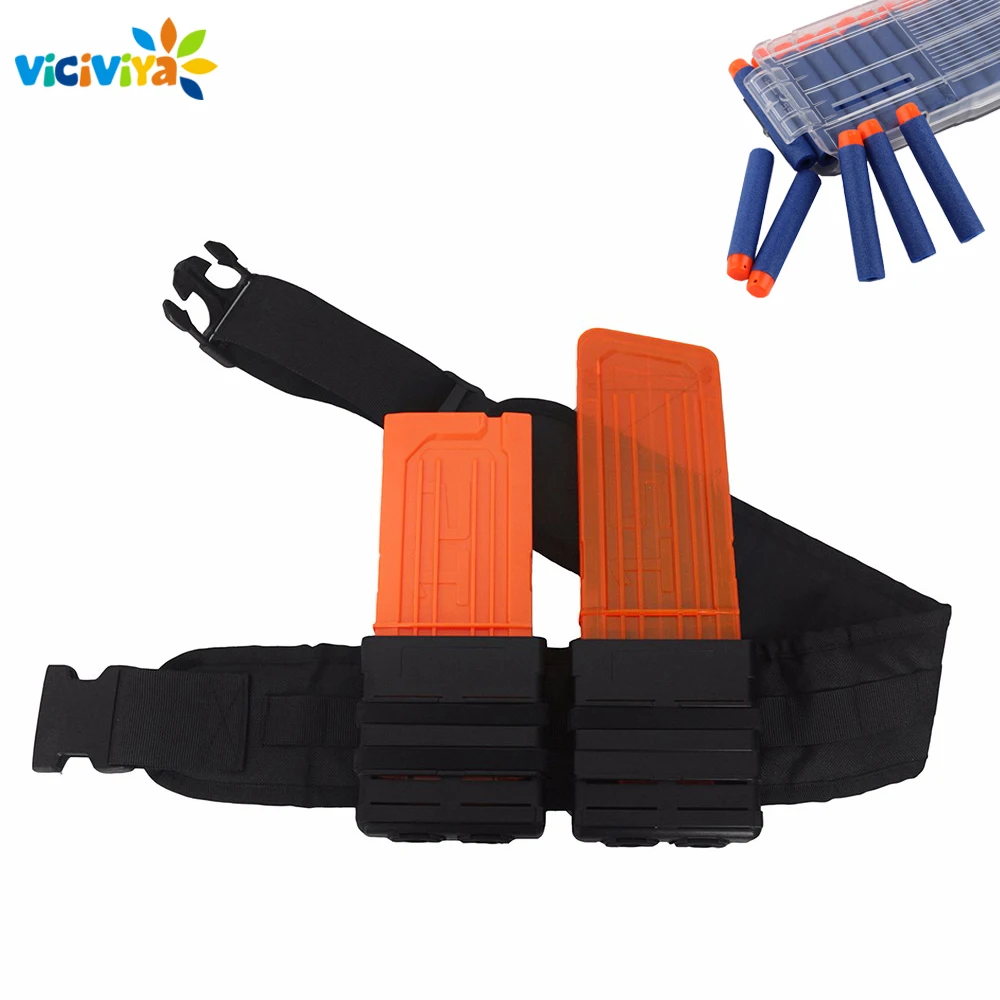 

Outdoor Military Tactical Belt Multi-function Adjustable Tactical Belt Polyester Outdoor Wargame Belt for Nerf with Clips Clip