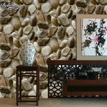 

beibehang 3D Stereo Simulation Pebble Wallpaper Back to nature Natural Culture Stone Foot Bath Chinese Restaurant Wallpaper