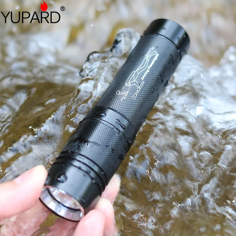 YUPARD XM-L T6 led Дайвинг дайвер 50 м фонарик факел Яркий Водонепроницаемый подводная перезаряжаемая лампа белый световой факел 1000LM