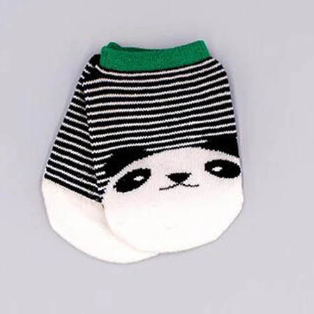 TongYouYuan/милые хлопковые носки для маленьких мальчиков и девочек; модные мягкие носки-тапочки с рисунком для малышей; носки-башмачки для новорожденных - Цвет: D