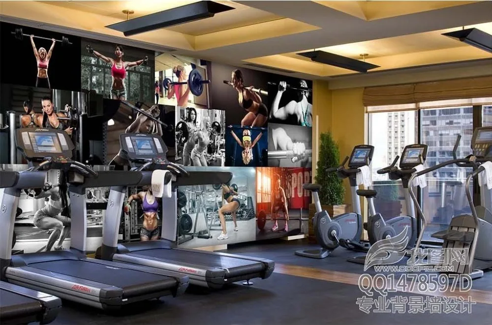 living room wallpaper customized 3d photo wallpaper murals Fitness club