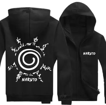 

Fashion Anime Naruto Casual Jacket Black Jacket Sweatshirt Hoodie Coat cosplay costume hoodie jacket zipper shirt coat