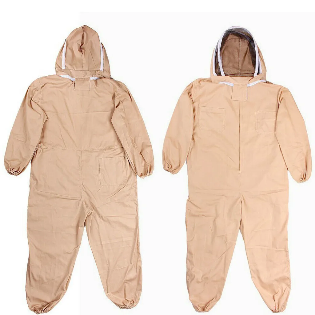 

1pc high quality practical Breathable Half Body Anti-Bee Clothes with Cap Beekeeping Protective Suit Tool eco friendly #4/5