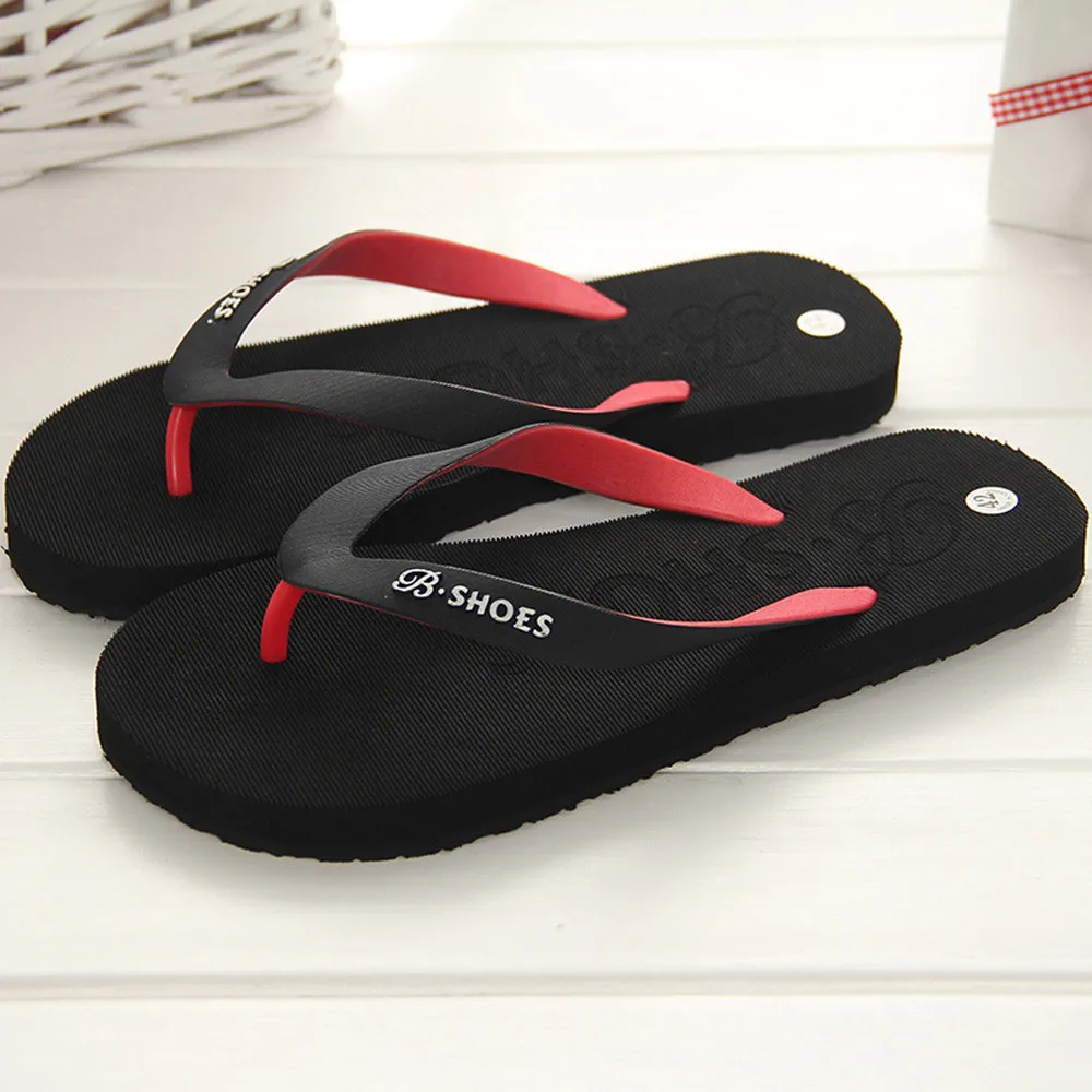 

Summer Men Flip Flops Male Mixed Color Slippers Men Casual PVC EVA Shoes Summer Fashion Beach Sandals Size 40~45