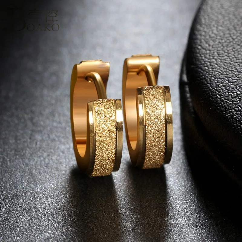 BOAKO маленькие серьги-кольца 316L из нержавеющей стали, серьги для женщин, мужчин, золотой пирсинг, круглые серьги, ювелирные изделия в стиле панк