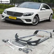 W222 S320 S400 S500 S600 S65 S63 ПП кузова Наборы Передний Задний бампер для Benz S350 S550 W222 S65 AMG