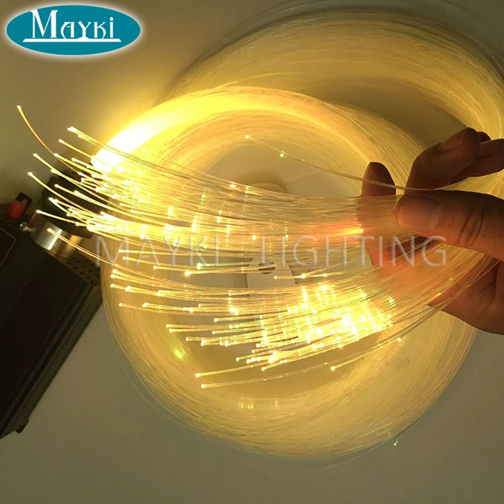 Mayki 700m Length Diameter 1.5mm Transparent End Lit Fiber Optic Cable
