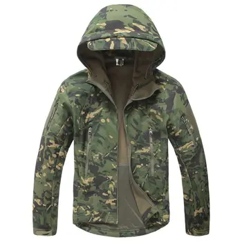 

Autumn Men's Military Camouflage Fleece Jacket Army Tactical Clothing Multicam Male Camouflage Windbreakers
