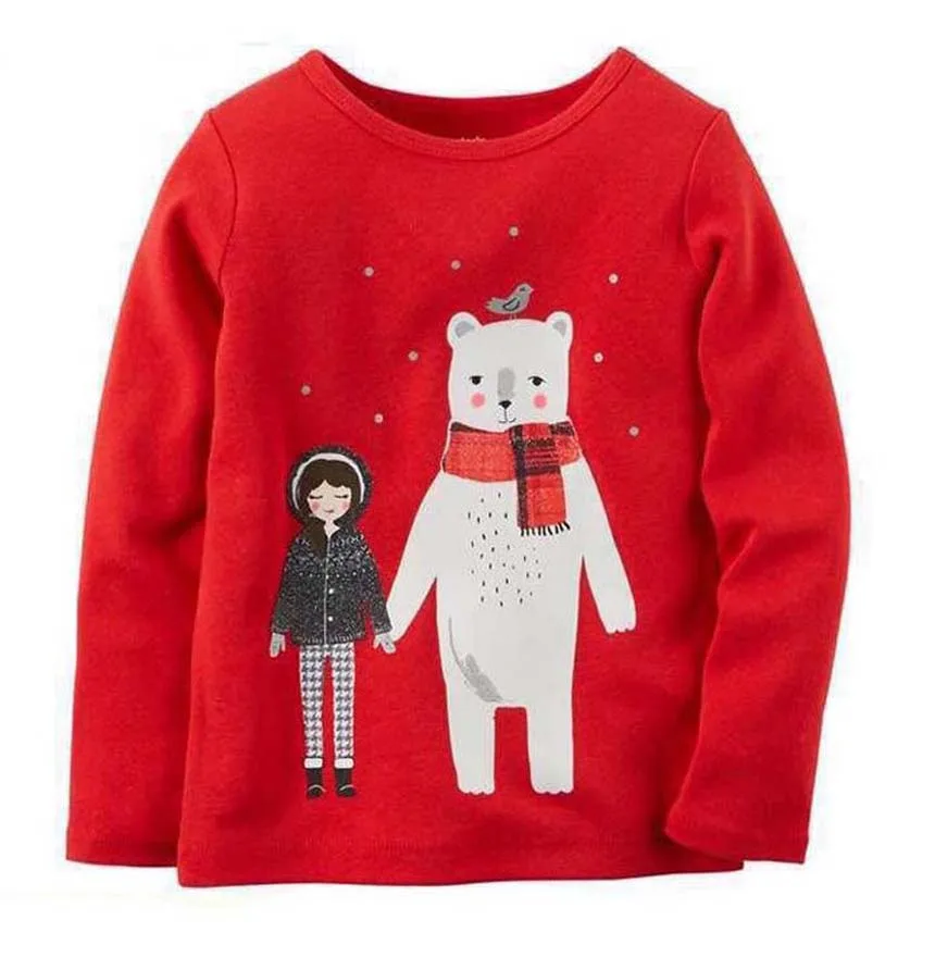 Free ship Original  bebes baby girls T-shirts childrens clothing Red and Green, kids clothes girls shirts bobo choses
