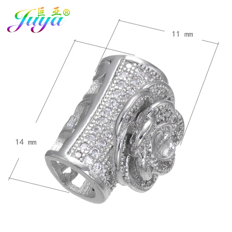 Juya DIY фурнитура для ювелирных изделий золотистые/Серебристые Изогнутые бусины