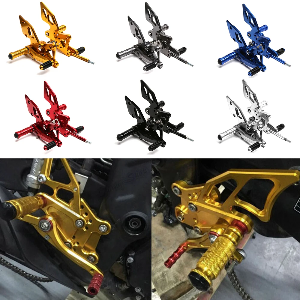 Motorcycle CNC -Aluminum Rear Foot Pegs Rear set Footrests Fully Adjustable Rear Foot Boards Fit for YAMAHA YZF R25 R3 MT-25 15+ Motorcycle CNC -Aluminum Rear Foot Pegs Rear set Footrests Fully Adjustable Rear Foot Boards Fit for YAMAHA YZF R25 R3 MT-25 15+
