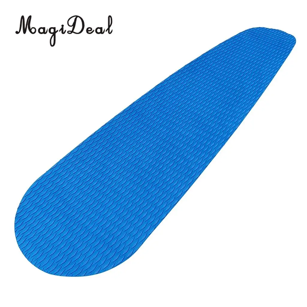 1 Piece Anti-slip EVA Surfing Surfboard Traction Anti-Slip Pad Deck Grip Tail Pad Gray/Blue Water Sports for Skimboard Bodyboard