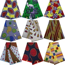 Не хлопок! Анкара ткань Африканский Воск принты ткань африканская ткань для лоскутов 6 ярдов полиэстер ткань нигерийский воск DL-A3