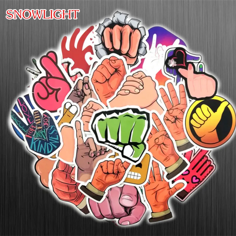 

50 PC/lot Gesture Sticker INS Style Fashion Cartoon Stickers For Decor Bicycle Motorcycle Car Styling Decals Waterproof Sticker