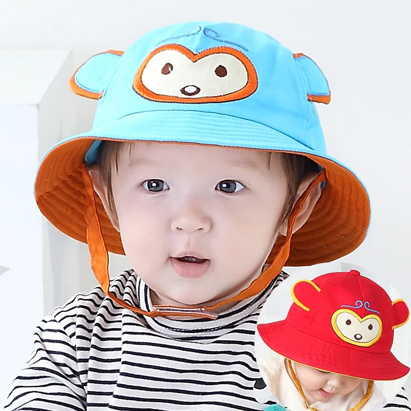 

2017 Toddler Infant Sun Hat Baby Cap Newborn Photography Props Spring Summer Outdoor Wide Brim Baby Girl Hat Beach Bucket Hat