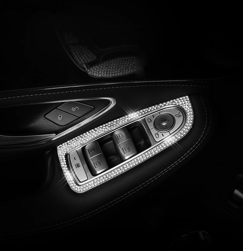 Стайлинг автомобиля комплект кнопки стеклоподъемника для Mercedes Benz C Class W205 GLC X253 201
