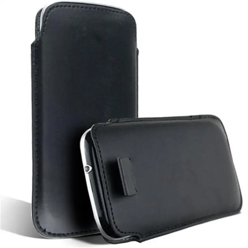 Универсальный чехол для телефона для Nokia 8110 4G 1 5130 для Alcatel 1C для MTC Smart Racing LTE PU кожаный чехол сумка Чехлы - Цвет: Black