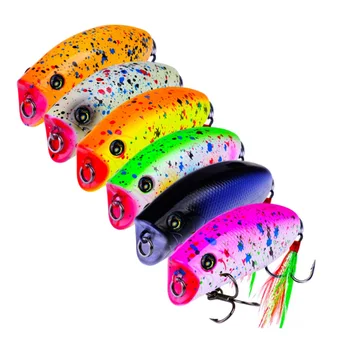 

1pcs Top water Popper Fishing Lure 57mm 10g Hard Bait Crankbait Fishing Wobblers Artificial Bait Swimming Carp Pike Tackle