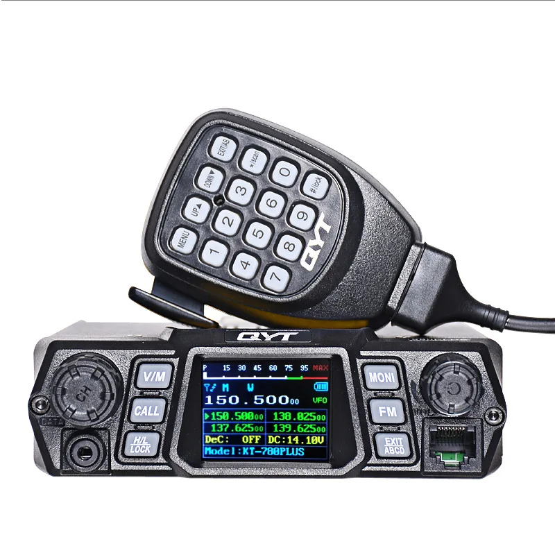 100 Вт QYT kt 780plus VHF Автомобильная радиостанция walkie talkie колонки коммуникатор