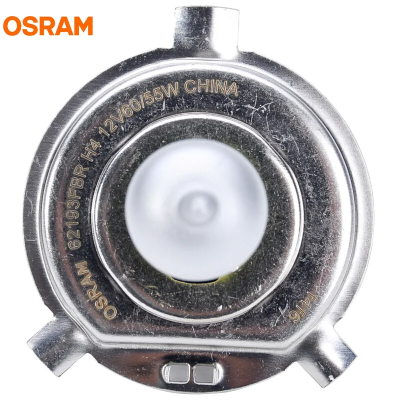 Лампа Ксеноновая OSRAM H4 12 V 60/55 W 2600 K противотуманный фонарь ксенон желтый свет 60% более яркие автомобильные галогенные лампы света фар автомобиля аксессуары