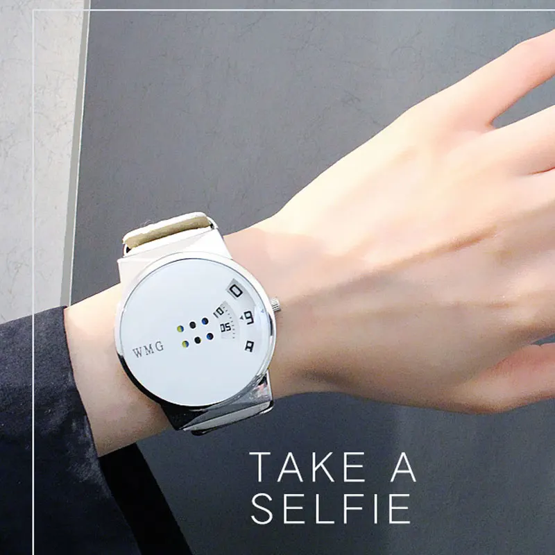 Personality Creativity Woman's Watches Must-Have Fashion Colorful Turntable Table Student White-Collar Favorite Watch For Women