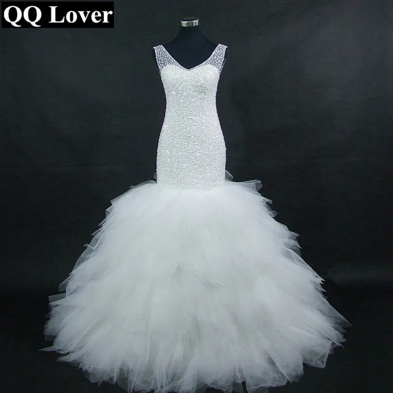2017 The Latest African Styles Backless Mermaid font b Wedding b font Dress Custom made Plus