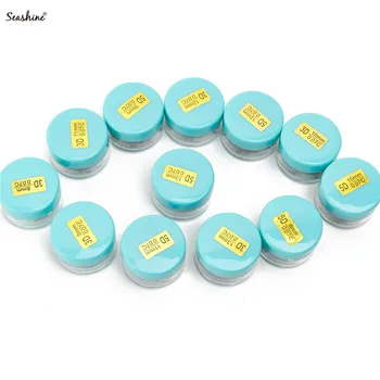 

Seashine Loose Fans Russian Volume Lash Extension 1 Jar 500/1000Fans Soft Short Stem 8-18mm Premade Volume Fans Eyelash