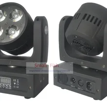 2xLot 4x20 Вт Светодиодный луч мыть движущийся головной свет 9/16 канала RGBW 4 в 1 дискотека, ночной клуб Показать DMX сценические огни эффект