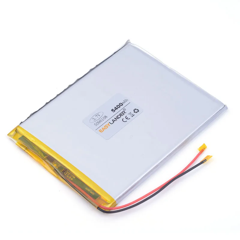 

3.7 V lithium polymer battery 5096108 5400 mah large-capacity PDA tablet PC MID IPAQ MID pad laptop 0596108