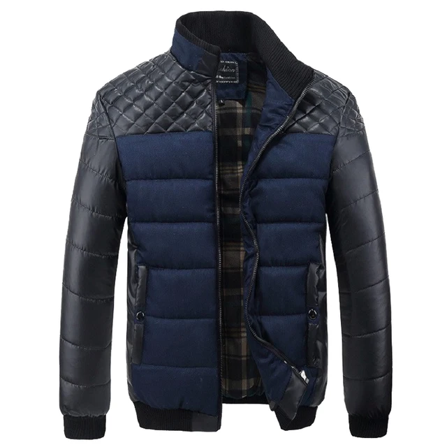 Mountainskin Brand Men s Jackets and Coats 4XL PU Patchwork Designer Jackets Men Outerwear Winter Fashion Mountainskin Brand Men's Jackets and Coats 4XL PU Patchwork Designer Jackets Men Outerwear Winter Fashion Male Clothing SA004